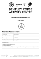 Fire Risk Assessment Cover